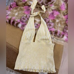 Princess Polly striped halter top